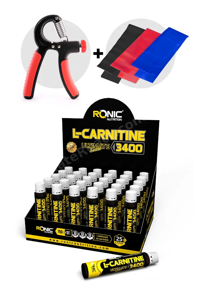 L-carnitine 3400 Ultimate 30 Adet (BÖĞÜRTLEN AROMALI) El Yayı Ve Plates Bandı Hediyeli