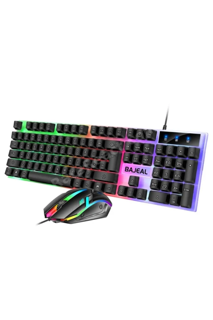 3111 Bajeal Işıklı Q Klavye - Mouse - Rgb Aydınlatmalı Türkçe Klavye- Oyuncu Klavyesi