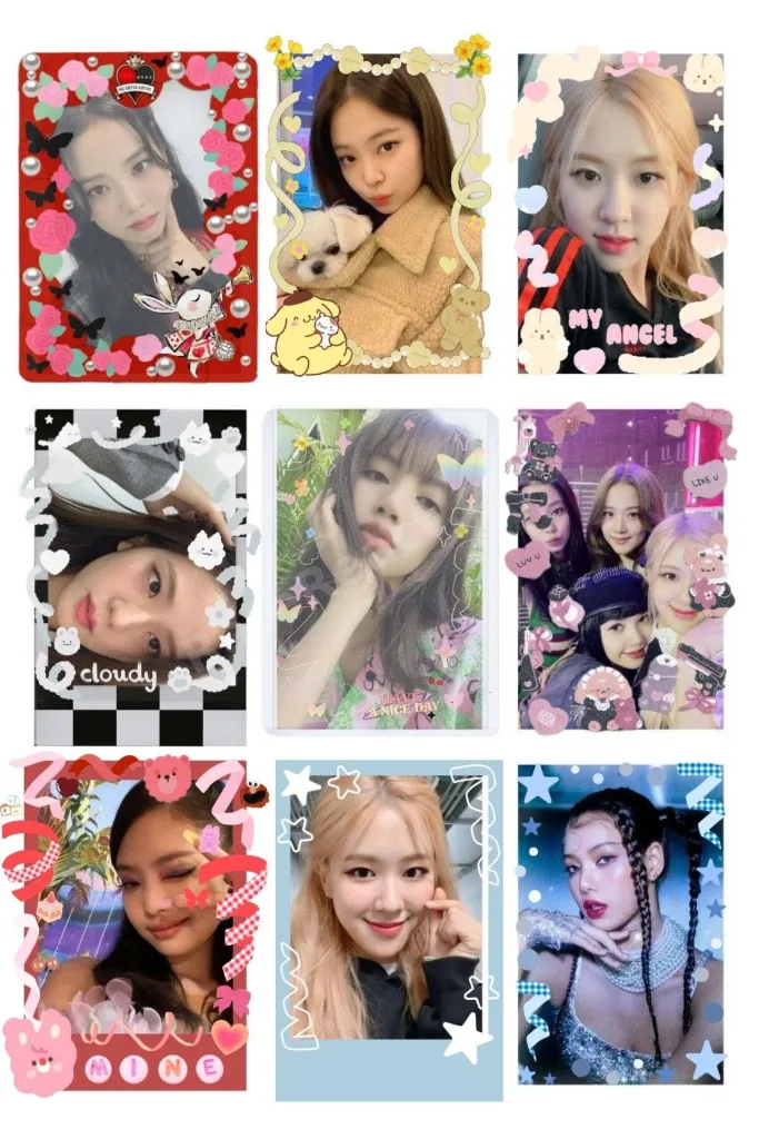 BLACKPİNK JENNİE ROSE JİSOO LİSA 1 ADET FOTOKART PVC KAPLI 9*6 CM