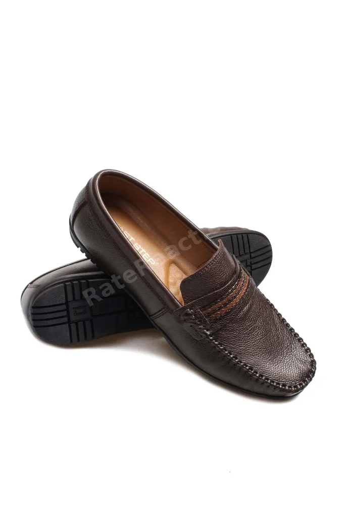 Kahve Erkek Loafer Ayakkabı İçi Dışı Kaliteli Hakiki Deri MRG01705131316