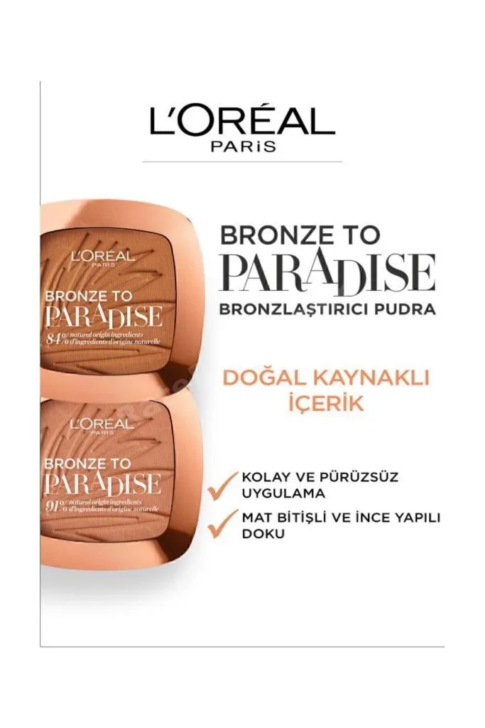 L'Oréal Paris Bronze to Paradise Mat Bronzlaştırıcı Pudra 02 Baby One More Tan