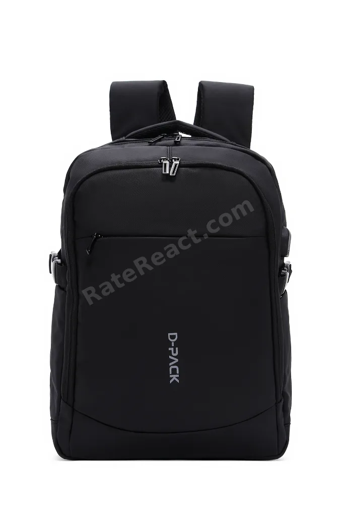 D-Pack Unisex Siyah Teknolojik Kumaş Sırt Çantası 23SBD30086F