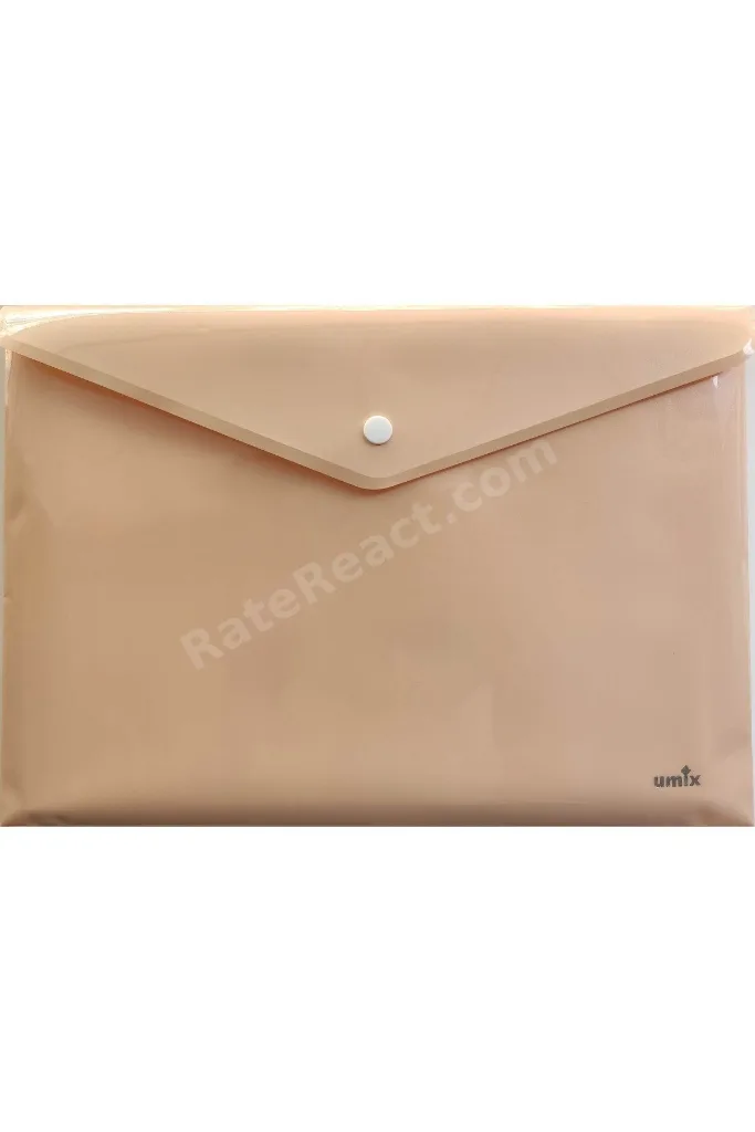 A4 Çıtçıtlı Zarf Dosya 5 Renk Pastel Renkler