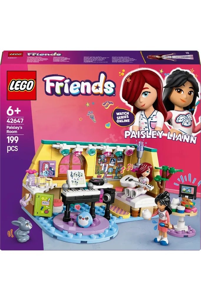 ® Friends Paisley’nin Odası 42647 - 6+ Çocuklar için Mini Bebek İçeren Oyuncak Yapım Seti (199P)