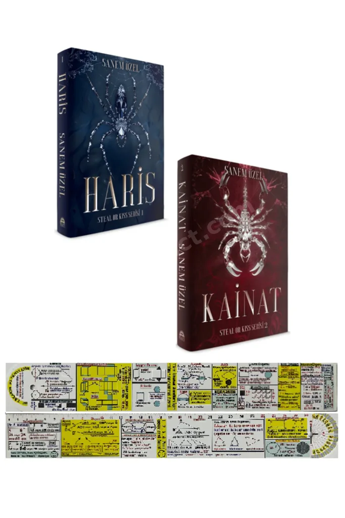 Sanem Özel 2 Kitap Set Steal or Kiss Serisi Haris + Kainat (Ciltli) + Özel Cetvel