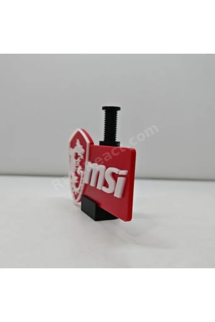 nht shop MSI Logolu Ayarlanabilir Ekran Kartı Tutucu - U Sarkma Önleyici Yükseklik Ayarlı Destek Apa