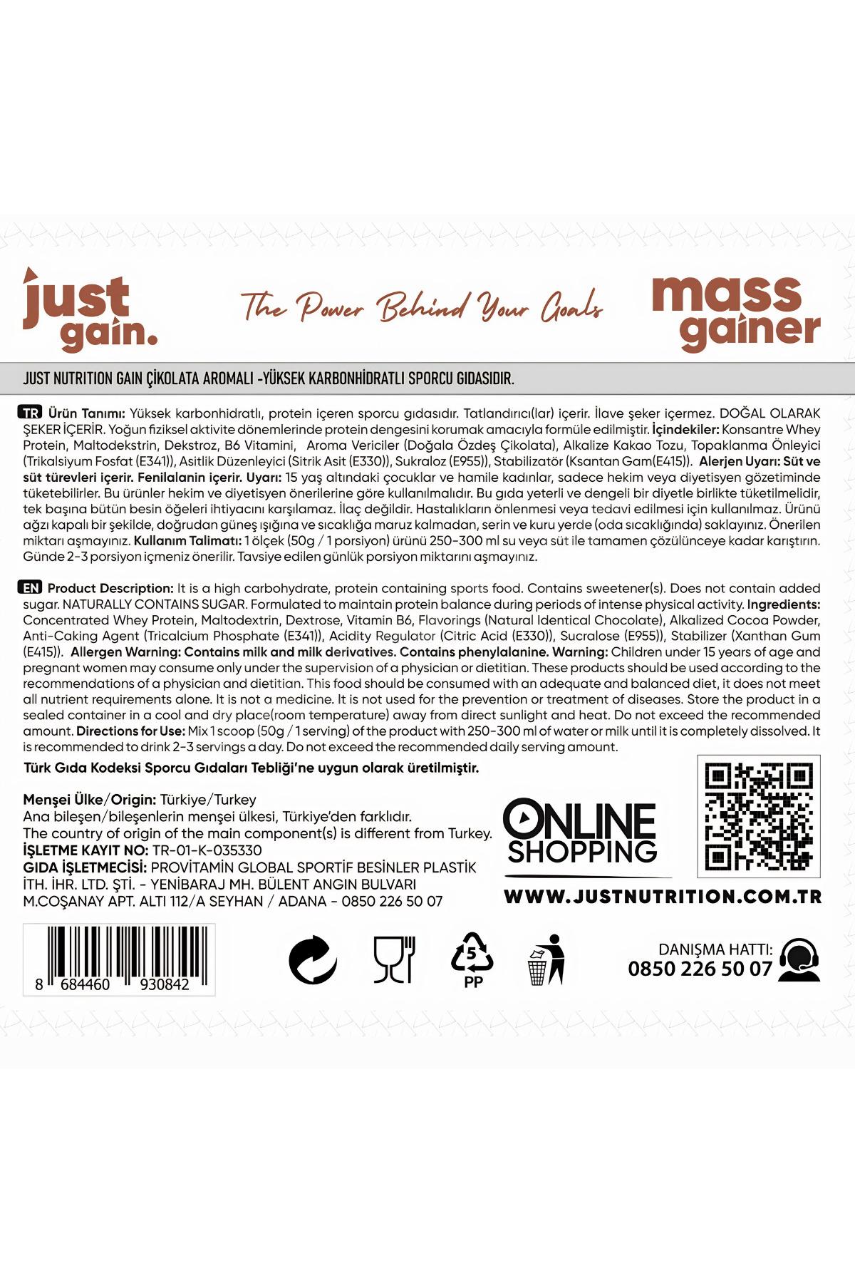 Mass Gainer Karbonhidrat Tozu 4500 Gr 90 Servis Çikolata + Shaker + Protein Kahve Hediyeli