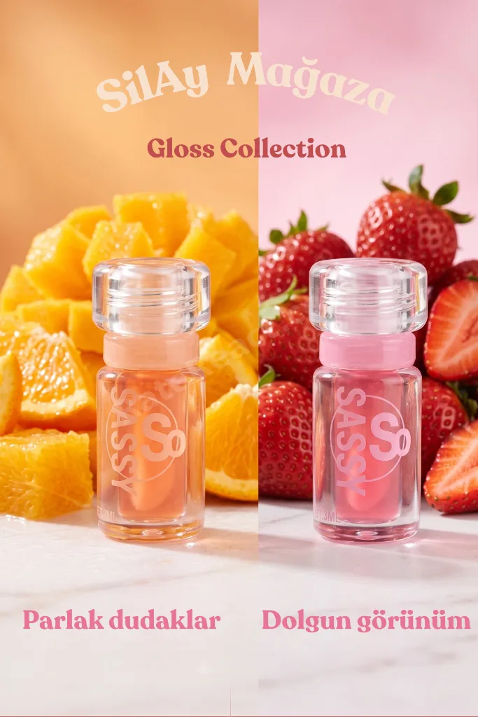 Meyve Kokulu Dudak Parlatıcısı 3 ML - E Vitaminli Nemlendirici Gloss - Parlak ve Hafif Yapılı Lip Gloss