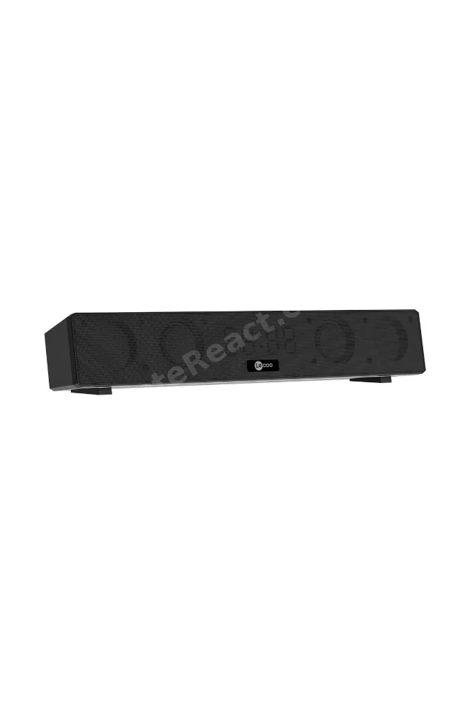 Ds103 Kablosuz Bluetooth 10w Rgb Saat/alarm Stereo Soundbar Hoparlör Siyah