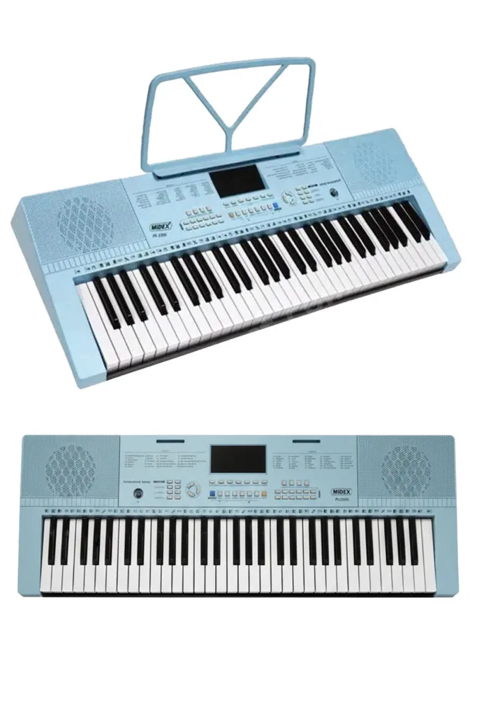 PS-2300BL 61 Tuşlu Org Seti Mavi Kaliteli Başlangıç İçin Uygun