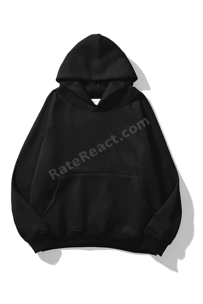 Unisex Rauh Welt SweatShirt Siyah