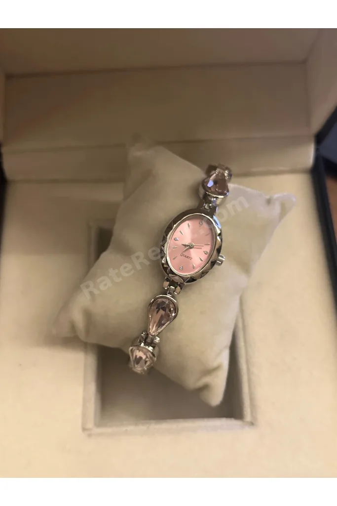 Taşlı Kelebek Kordon Kare Kol Saati Vintage