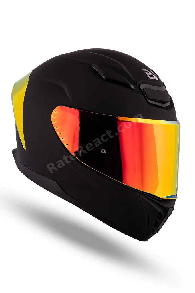 Noctrum Mat siyah Kask ( Revo Kırmızı Spoiler )