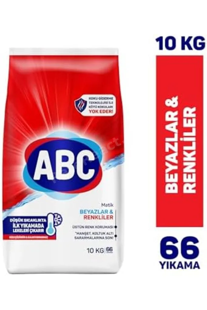 TTKTEKNOLOJİ ABC DETERJAN Matik Beyazlar & Renkliler 10 Kg (3 paketi) TTKTEKNOLOJİ 2026 395519