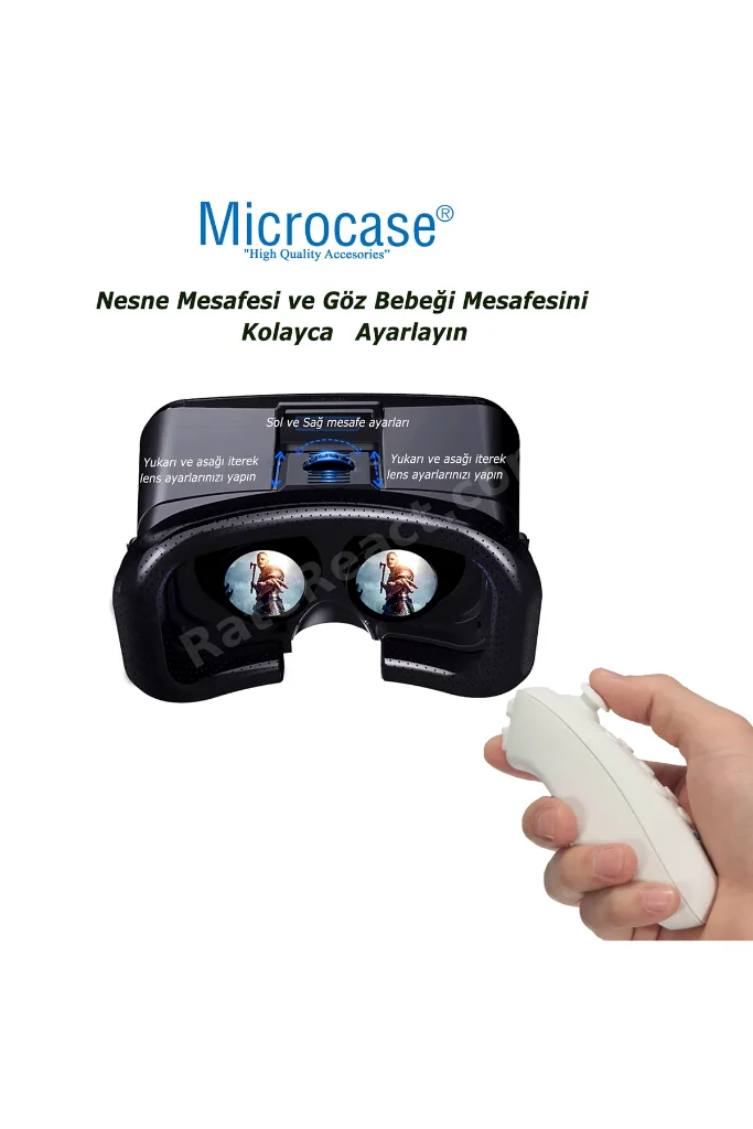 VRPARK  V7  3D Sanal Gerçeklik Gözlüğü + VR Kablosuz Bluetooth Kumanda-AL4749