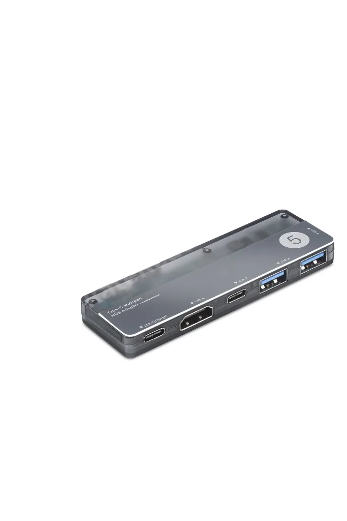 Type-c 3.1 Gen1 Hub Pd Hdmı 4K 5 Port 5 Gbps Alüminyum Gri TUH353