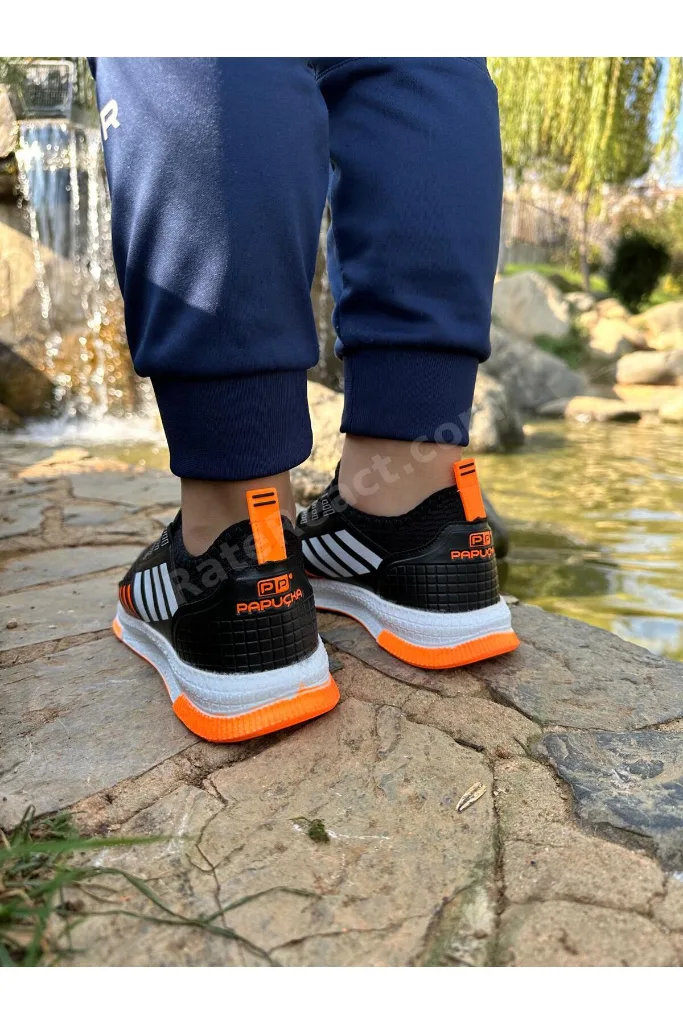 Fileli Yazlık Yürüyüş Ortopedik Rahat Hafif Taban Lastikli Çocuk Spor Ayakkabı Sneaker