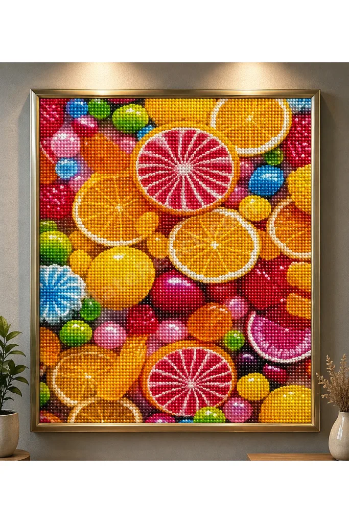 5D Diamond Painting 50x65 cm Elmas Mozaik Boncuklu Taşlı Goblen Pano Tablo Diamond Art