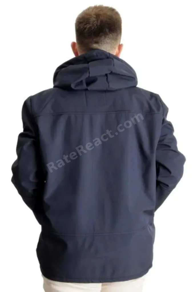 Büyük Beden Erkek Kapüşonlu Mont Waterproof Softshell 21235 Lacivert