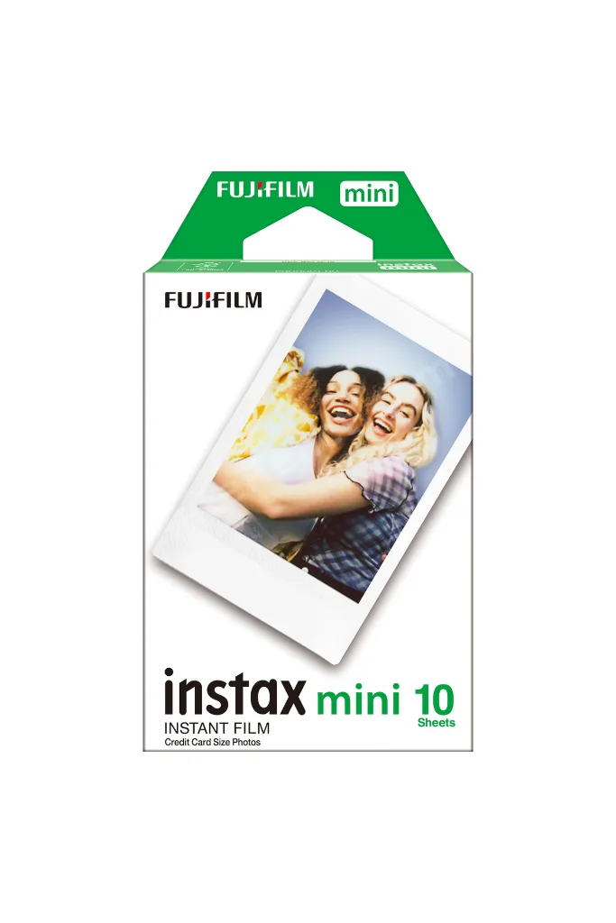 Instax mini 12 Pembe Fotoğraf Makinesi-10'lu Film-Kıskaçlı Stand-PVC Albüm ve Simli Pleksi Kılıf Set