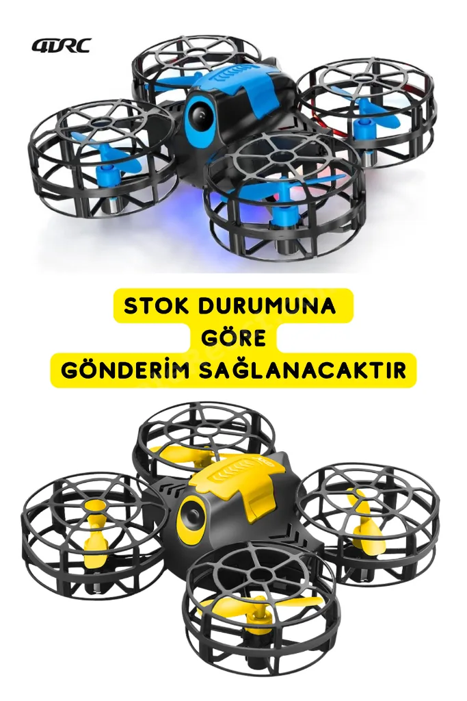 LED Işıklı Mini Drone - 360° Takla Atan 2 Mod 3 Hız Ayarlı Şarjlı Akrobatik Çocuk Drone