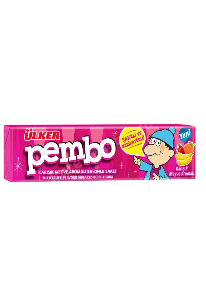 PEMBO Karışık Meyve Aromalı Balonlu Sakız - 22.5 gram - 108 Adet