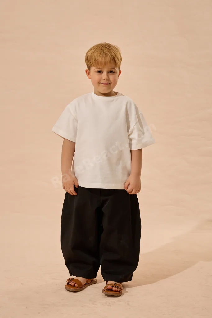 Oversize Basic Tişört Beyaz
