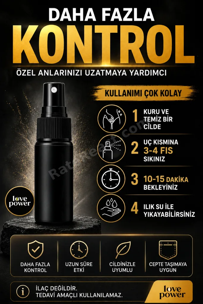 1 Kullanımlık Kondom ve Gentleman Alman Geciktiricili ve Sertleştiricili Sprey