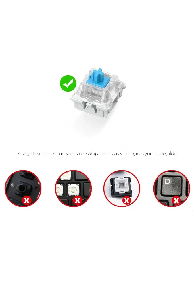 Mekanik Klavye Keycaps Seti- 130 Tuş PBT Çift Baskılı-Alttan Baskılı Gradyen Renkli
