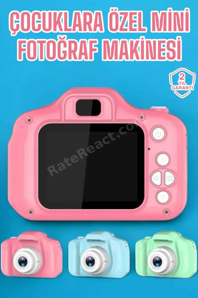 Çocuk Kamerası Dijital 1080P HD Kaliteli Mini Fotoğraf Makinesi Profesyonel - GLST4434-9039