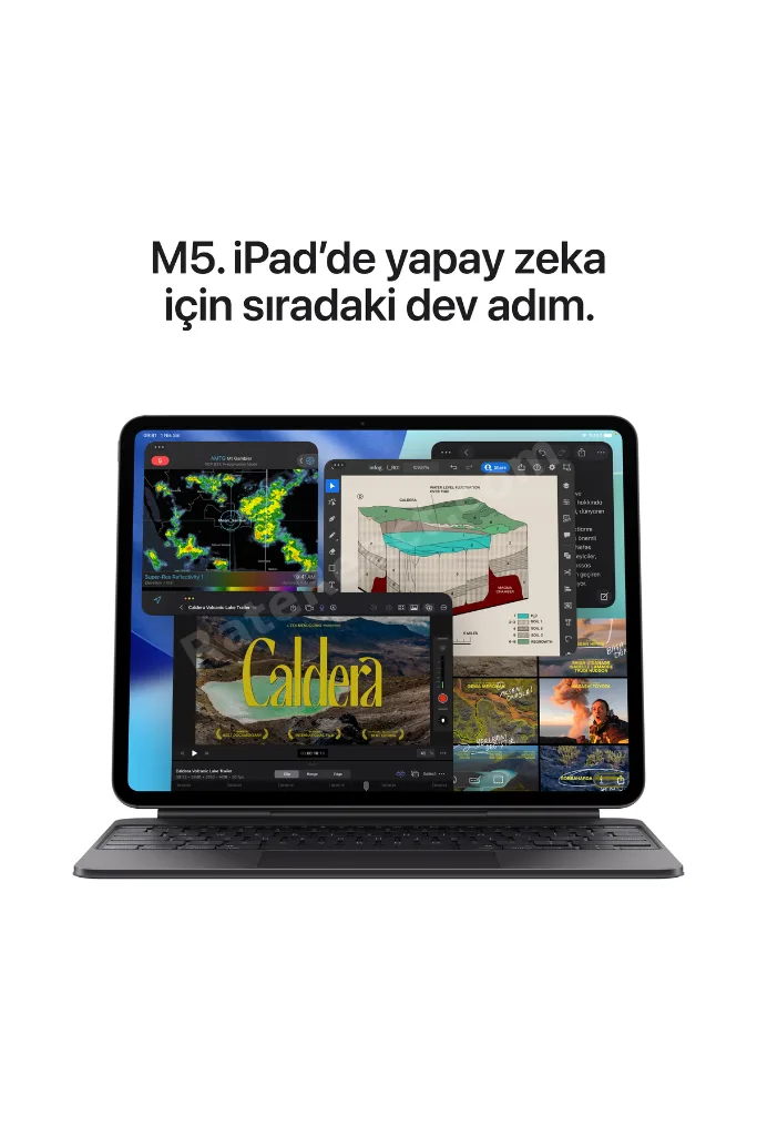 13" iPad Pro M5 Wi‑Fi 256GB  standard glass - Gümüş
