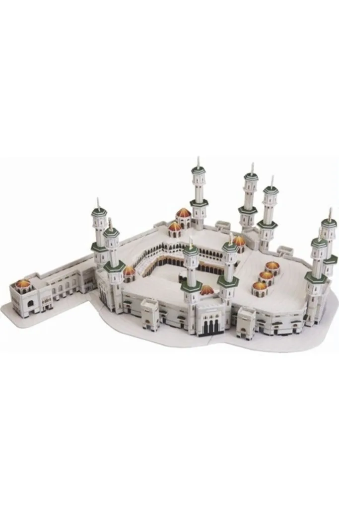 Mescidi Haram Kabe 3d Puzzle 3 Boyutlu Mekke Cami Maketi Yapma