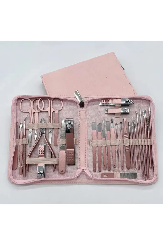 Çantalı Paslanmaz Çelik Manikür&pedikür Set 30 Parça