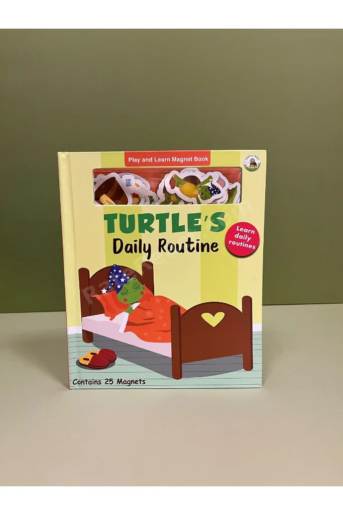 Turtle's Daily Routine Magnet Book