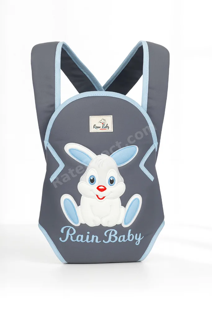 Bebek Kanguru Taşıma Çantası Ergonomik Rahat Taşıyıcı Tavşan Desenli