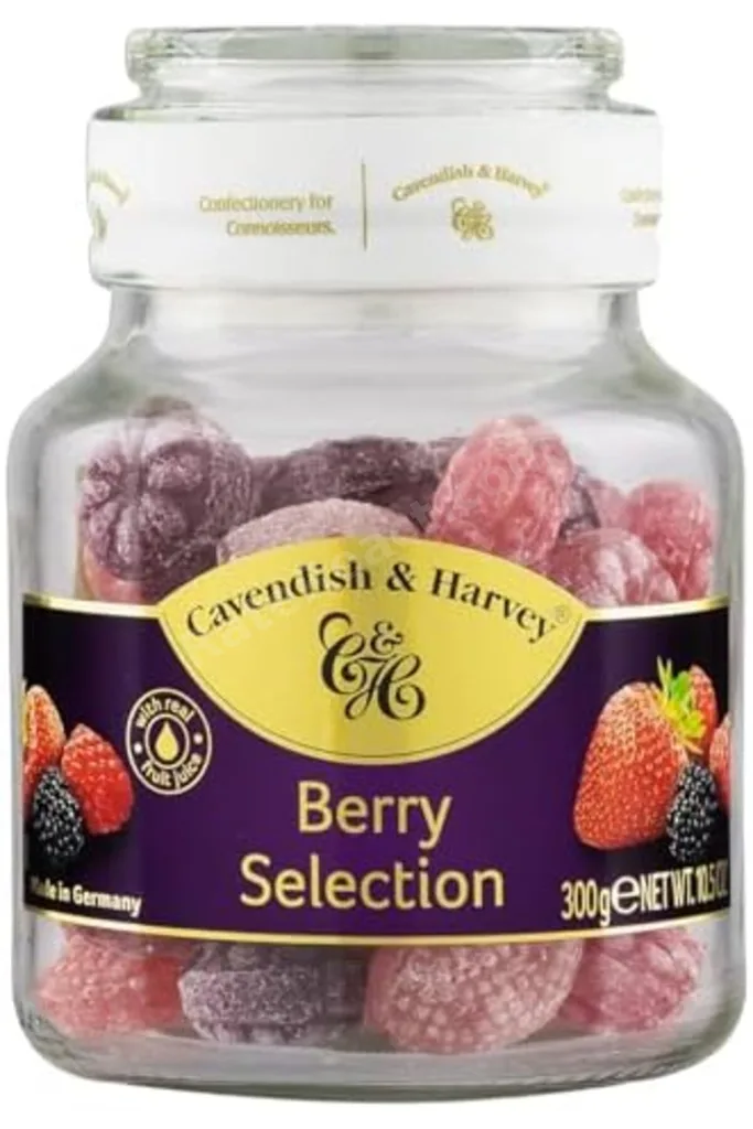 & Harvey Mixed Hard Candy Drops/Karışık Orman Meyve Aromalı Şeker Cam Kavanoz 300 g revif 827927