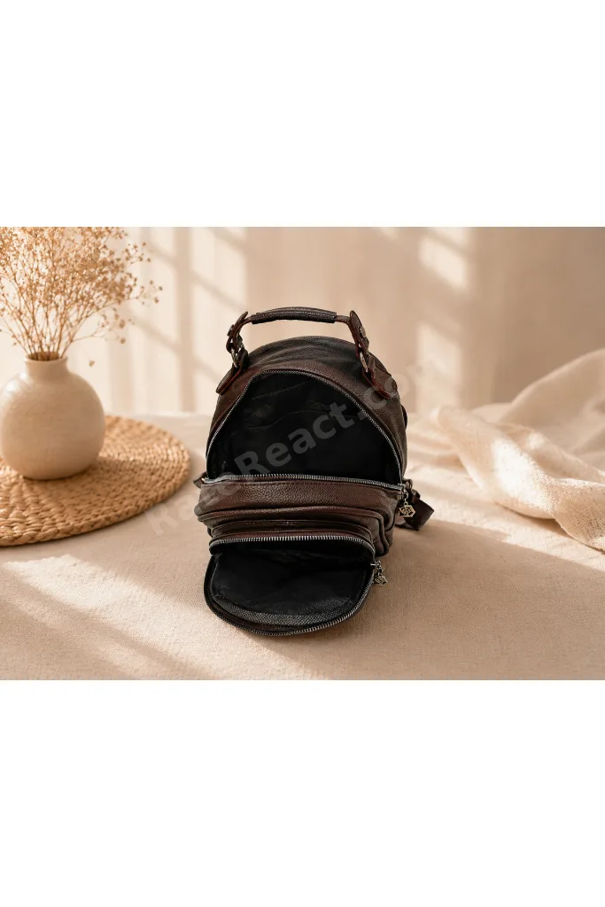 Nessa Collection Kadın Kahverengi El ve Sırt Çantası ⭐