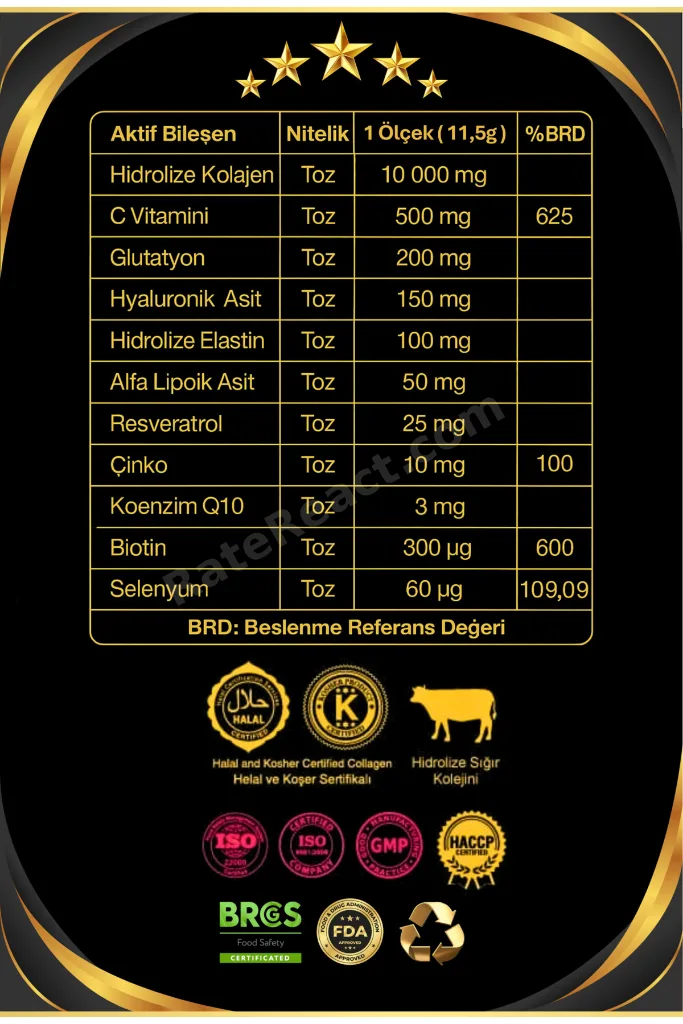 Quarine Saç Vitamini + Prime 30 Collagen Avantaj Set (1 Aylık Hidrolize Toz Kolajen + Tablet Kürü)