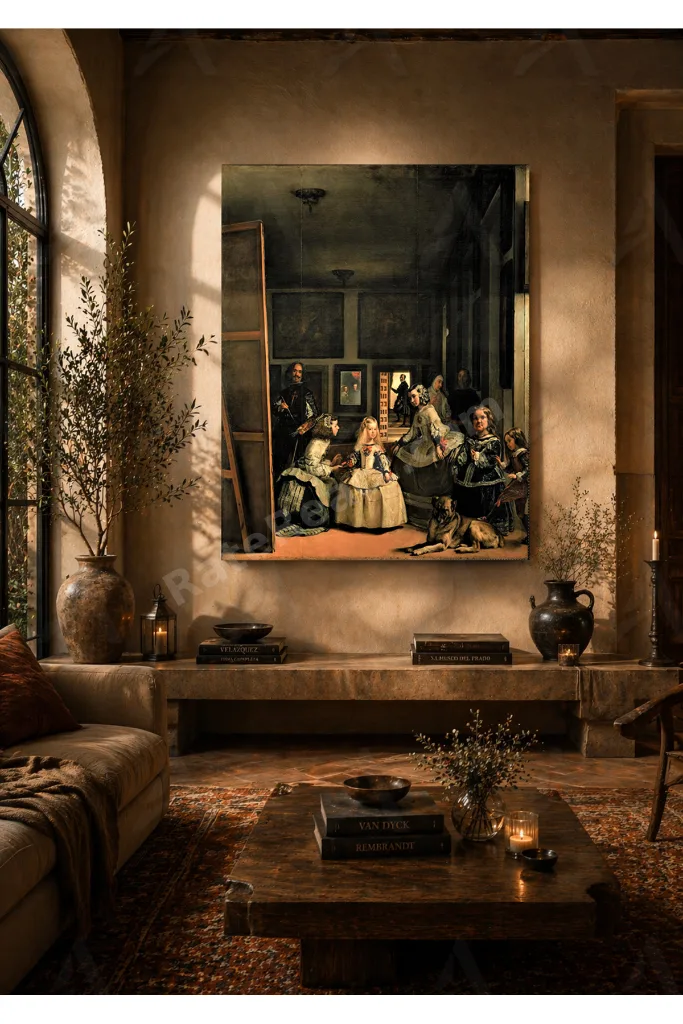 Diego Velazquez Nedimeler Las Meninas (1656) Kanvas Tablo mgi