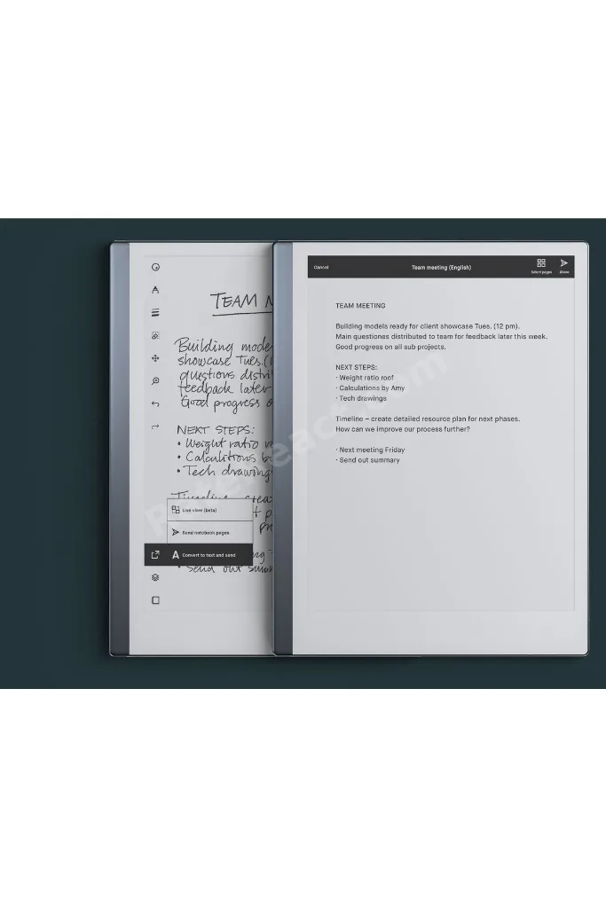 2 Paper Tablet + Marker Kalem (Silgisiz)