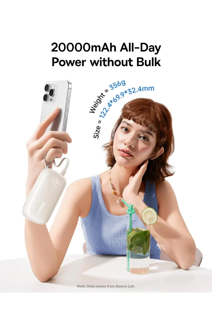 EnerFill FC21 QPow3 Ultra Dijital Göstergeli Powerbank 20.000 mAh 45W - Siyah