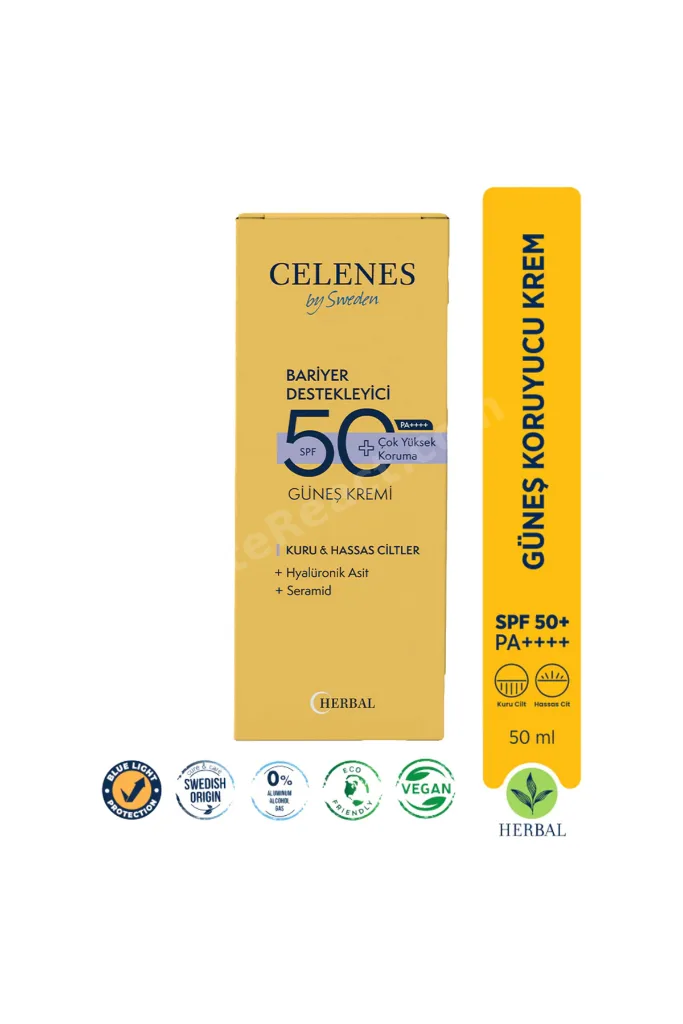 by Sweden Herbal Güneş Kremi Kuru Ve Hassas Ciltler 50+ Spf 50 Ml-