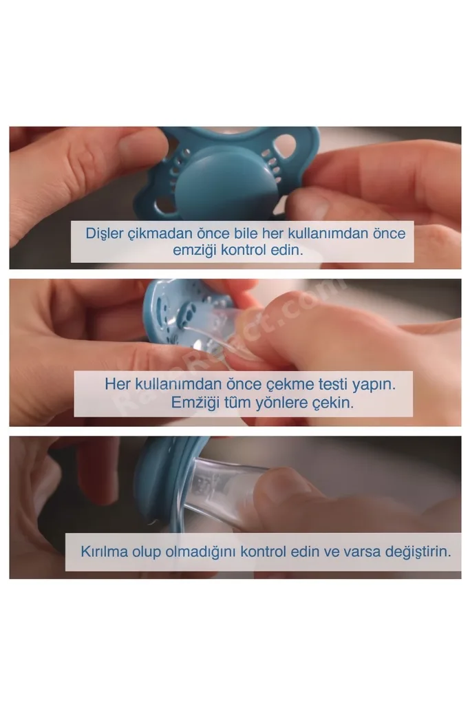 Orijinal l Emzik 2'li Set I Sterilize Kutuda I 0-6 Aylık I Tavşan/Ceylan