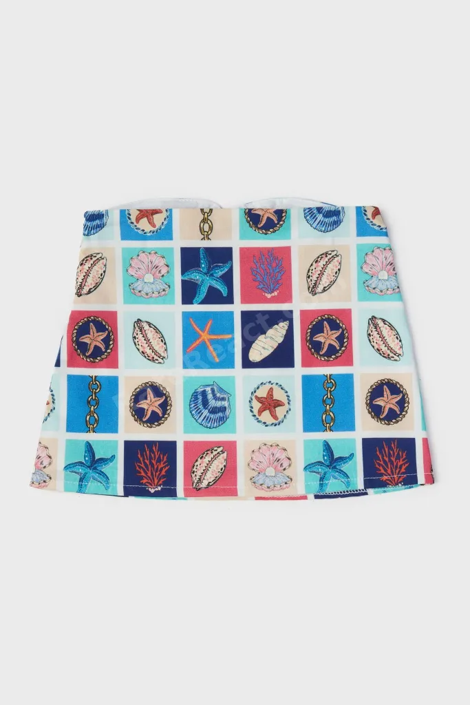 BG Store Kız Bebek Desenli Etek