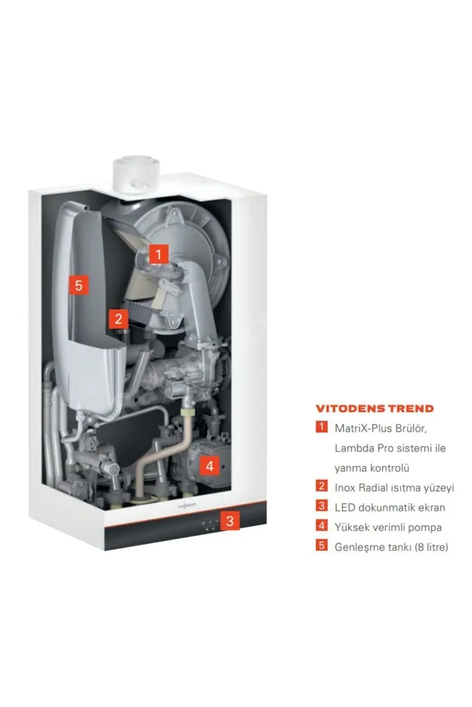 Vitodens Trend 19kw - 25,4 Kw Yoğuşmalı Kombi (baca Dahil)