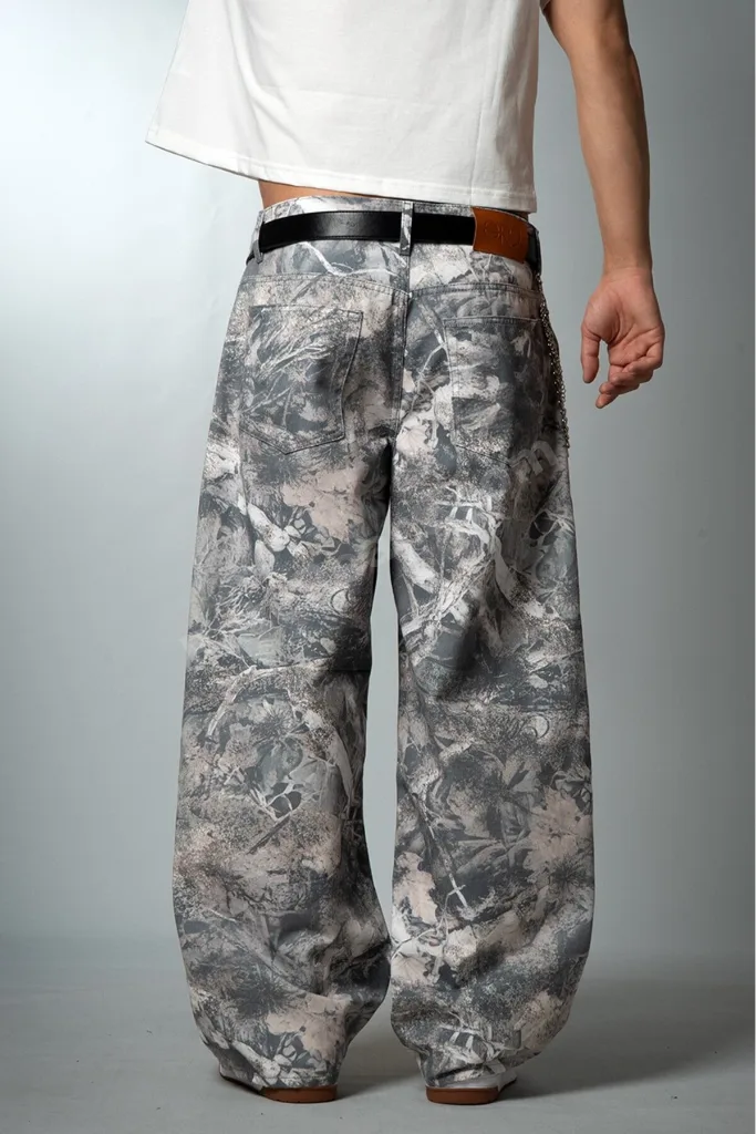 Deep Forest Wide Leg Super Baggy Erkek Jean Pantolon
