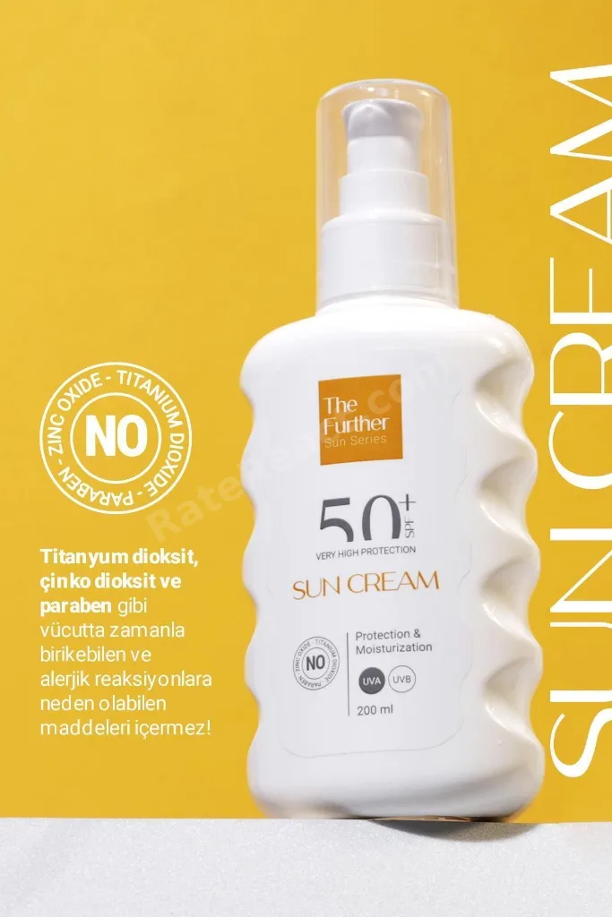 SPF 50+ Yüz ve Vücut Güneş Kremi 200 ml | Nemlendirici, Hipoalerjenik, Alerjen İçermez,