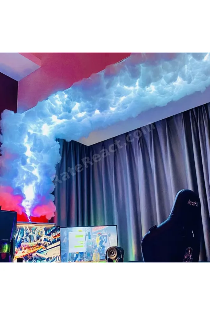 5 Metre RGB LED Bulut Aydınlatma Seti | Kumandalı Renkli Işık | Oyun Odası, Yatak Odası | Kendin Yap