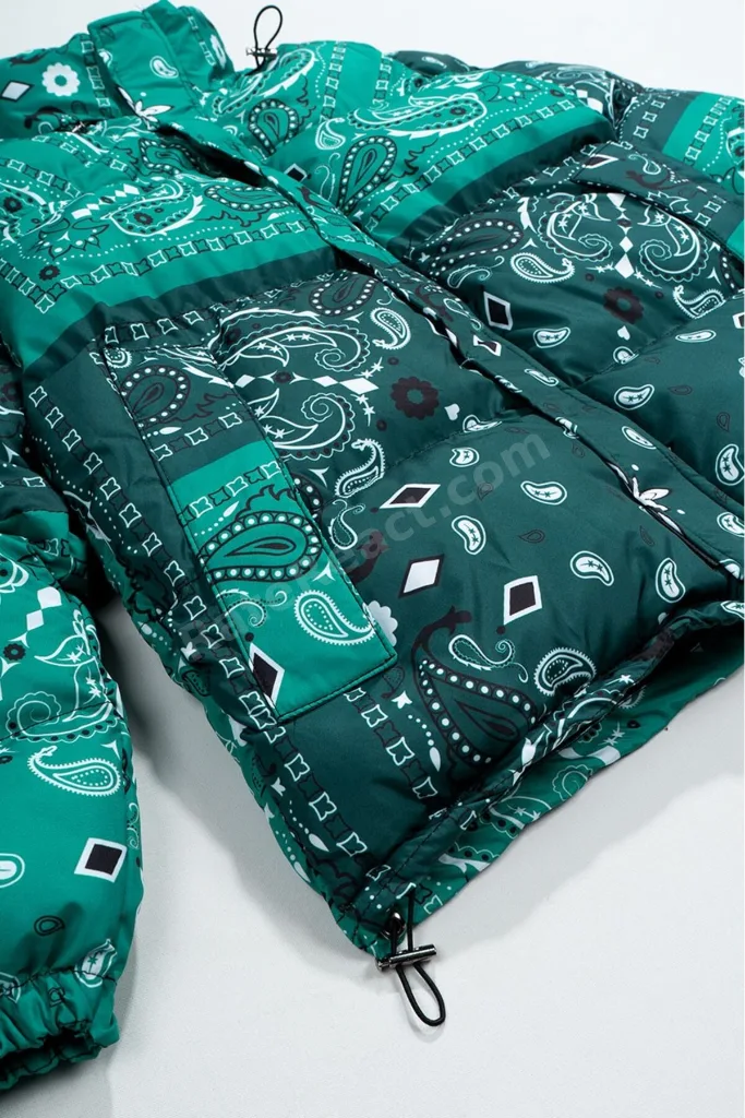 Urban Paisley Erkek Puffer Mont Ceket NF0503YS