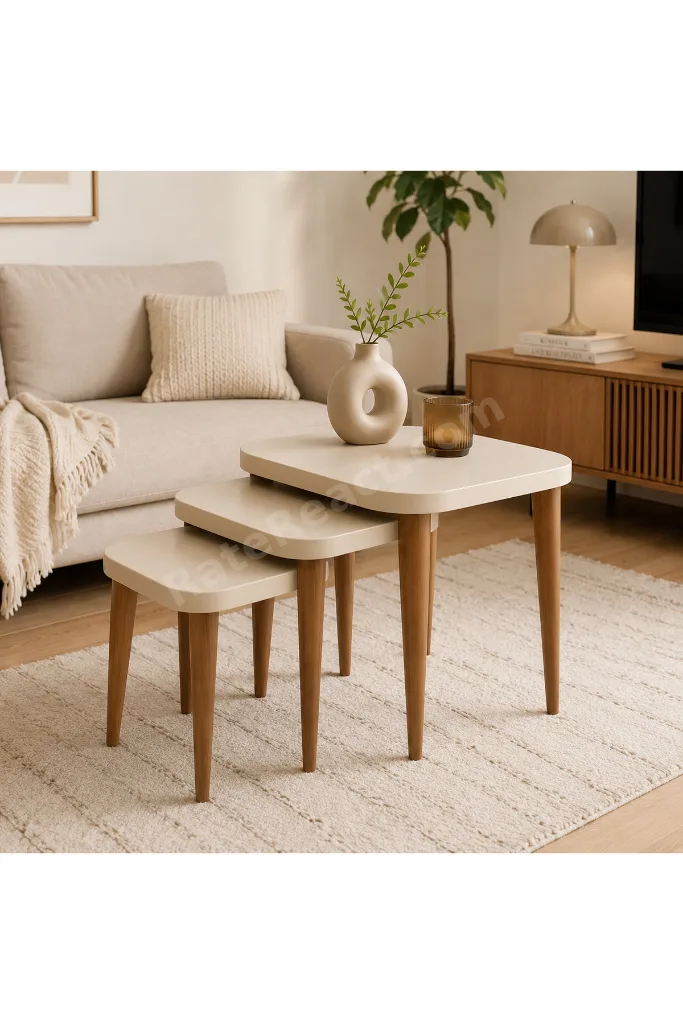 Zigon Sehpa Takımı 3lü MDF